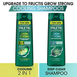 Garnier Hair Care Fructis Grow Strong Cooling Deep Clean Shampoo for Men for Invigorated Hair, 12.5 Fl Oz-CaribOnline