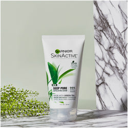 Garnier SkinActive Exfoliating Face Scrub with Green Tea, Oily Skin, 5 fl. oz.-CaribOnline