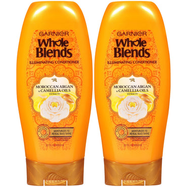 Garnier Whole Blends Conditioner with Moroccan Argan & Camellia Oils Extracts, N?A, 2 count-CaribOnline
