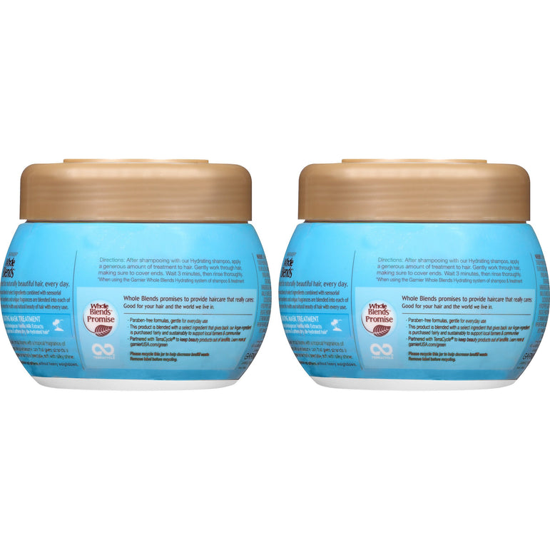Garnier Whole Blends Hair Mask with Coconut Water & Vanilla Milk Extracts, 2 count-CaribOnline