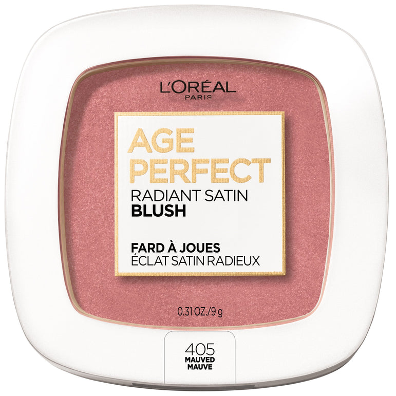 L'Oreal Paris Age Perfect Radiant Satin Blush with Camellia Oil, Mauved, 0.31 oz.-CaribOnline