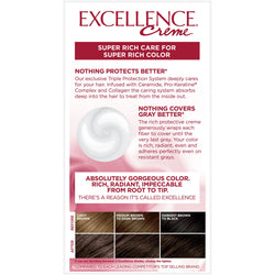 L'Oreal Paris Excellence Créme Permanent Triple Protection Hair Color, 4A Dark Ash Brown, 1 kit-CaribOnline