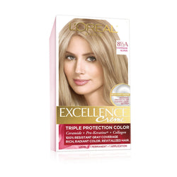 L'Oreal Paris Excellence Créme Permanent Triple Protection Hair Color, 8.5A Champagne Blonde, 1 kit-CaribOnline