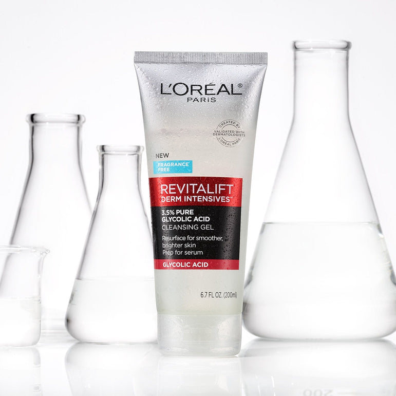 L'Oreal Paris Revitalift Derm Intensives 3.5% Glycolic Acid Cleanser, 6.7 fl. oz.-CaribOnline