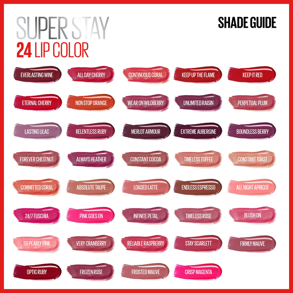 2-step 24® Superstay liquid boundless berry lipstick makeup