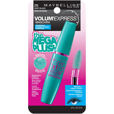 Maybelline Volum' Express The Mega Plush Waterproof Mascara, Very Black, 0.3 fl. oz.-CaribOnline