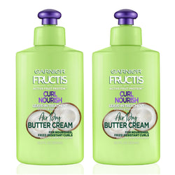 Garnier Fructis Curl Nourish Air Dry Butter Cream Leave-in Treatment with Coconut Oil, 2 count-CaribOnline