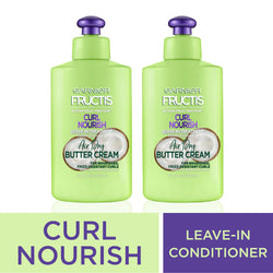 Garnier Fructis Curl Nourish Air Dry Butter Cream Leave-in Treatment with Coconut Oil, 2 count-CaribOnline