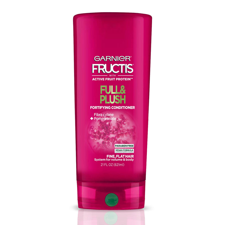 Garnier Fructis Full & Plush Fortifying Conditioner for Fine and Flat Hair, 21 fl. oz.-CaribOnline