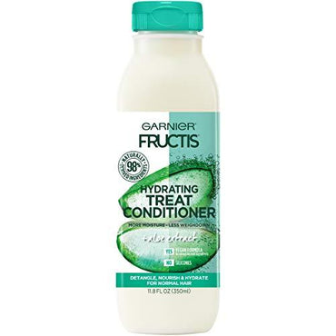 Garnier Fructis Hydrating Treat Conditioner, 98 Percent Naturally Derived Ingredients, Aloe, Hydrate for Normal Hair, 11.8 fl. oz.-CaribOnline