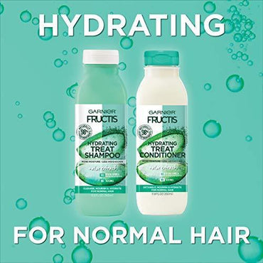 Garnier Fructis Hydrating Treat Shampoo, 98 Percent Naturally Derived Ingredients, Aloe, Nourish and Hydrate for Normal Hair, 11.8 fl. oz.-CaribOnline