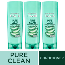 Garnier Fructis Pure Clean Fortifying Conditioner, With Aloe and Vitamin E Extract, 3 count-CaribOnline