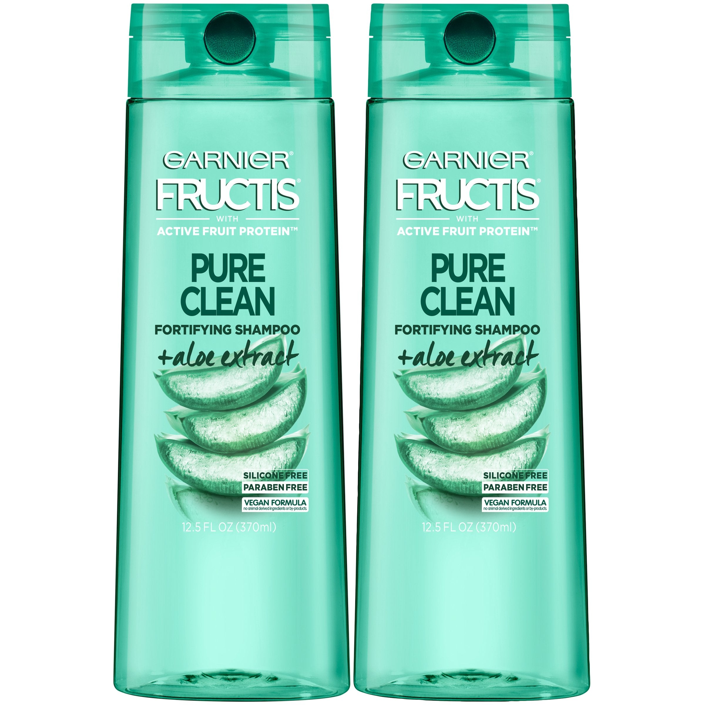 Garnier Fructis Pure Clean Fortifying Shampoo, With Aloe and Vitamin E Extract, 2 count-CaribOnline