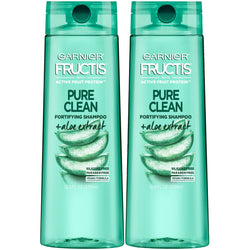Garnier Fructis Pure Clean Fortifying Shampoo, With Aloe and Vitamin E Extract, 2 count-CaribOnline