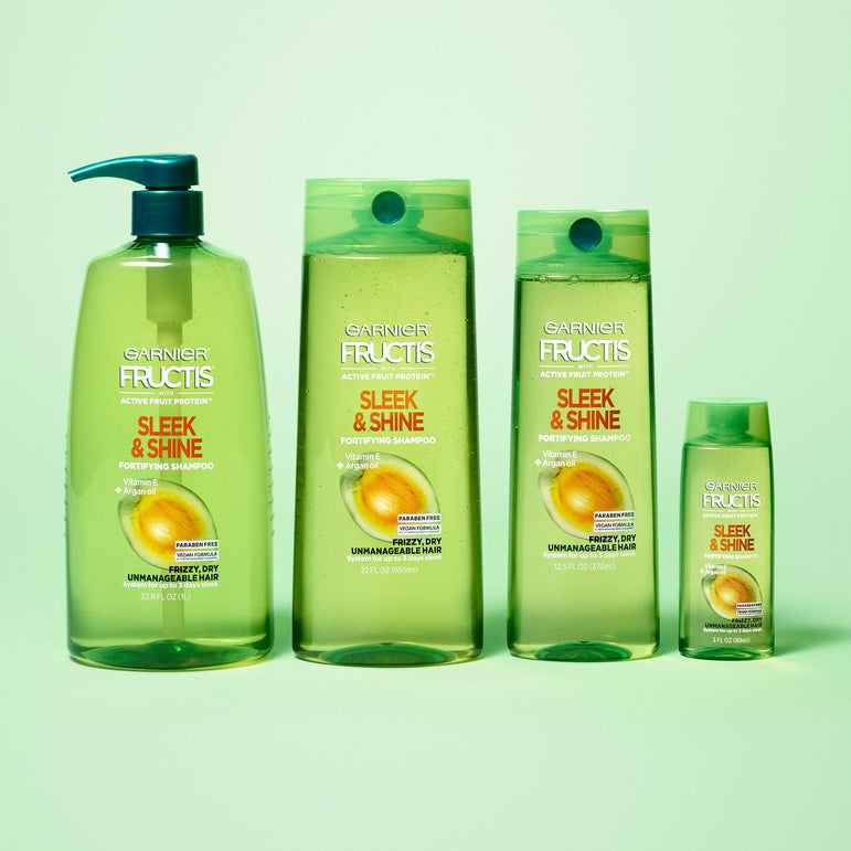 Garnier Fructis Sleek & Shine Fortifying Shampoo for Frizzy, Dry Hair, 12.5 fl. oz.-CaribOnline