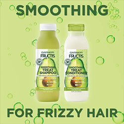 Garnier Fructis Smoothing Treat Conditioner, 98 Percent Naturally Derived Ingredients, Avocado, Nourish and Smooth for Frizzy Hair, 11.8 fl. oz.-CaribOnline