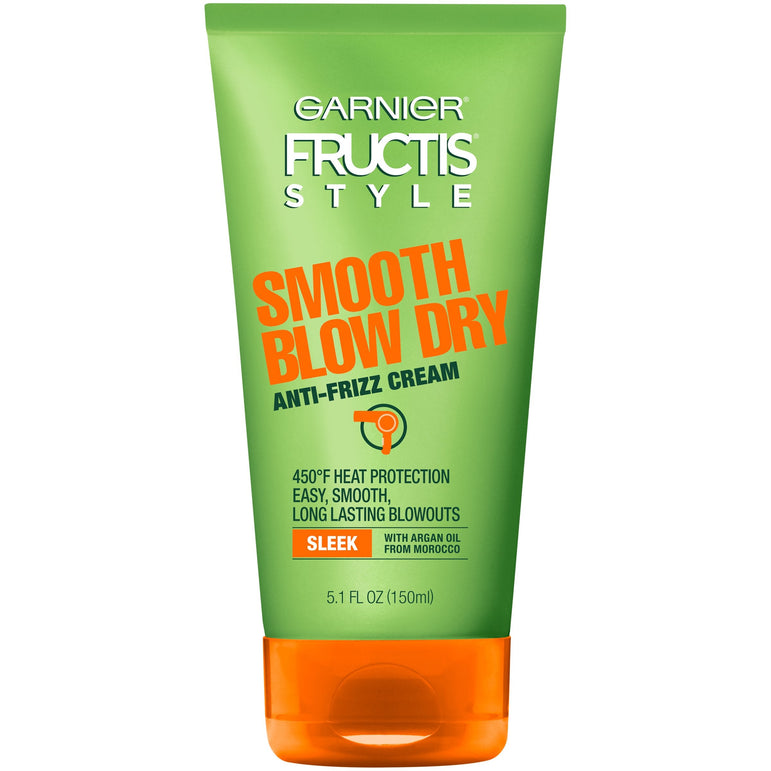 Garnier Fructis Style Smooth Blow Dry Anti-Frizz Cream, 5.1 fl. oz.-CaribOnline