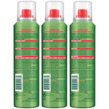 Garnier Fructis Style Texture Tease Dry Touch Finishing Spray, 3 count-CaribOnline