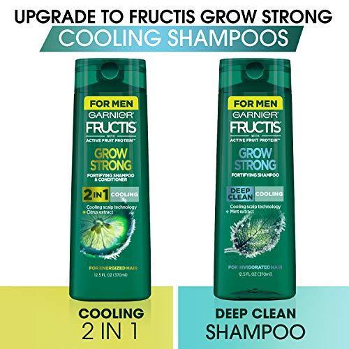 Garnier Hair Care Fructis Grow Strong Cooling Deep Clean Shampoo for Men for Invigorated Hair, 22 Fl Oz-CaribOnline