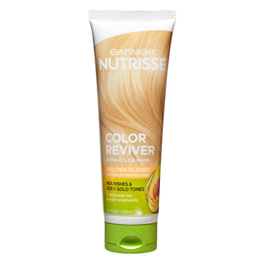 Garnier Nutrisse Color Reviver 5 Minute Nourishing Color Mask, Golden Blonde, 4.2 fl. oz.-CaribOnline