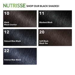 Garnier Nutrisse Nourishing Hair Color Creme, 22 Intense Blue Black, 1 kit-CaribOnline