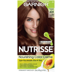 Garnier Nutrisse Nourishing Hair Color Creme, 434 Deep Chestnut Brown (Chocolate Chestnut), 1 kit-CaribOnline