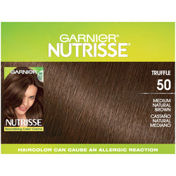 Garnier Nutrisse Nourishing Hair Color Creme, 50 Medium Natural Brown (Truffle), 1 kit-CaribOnline