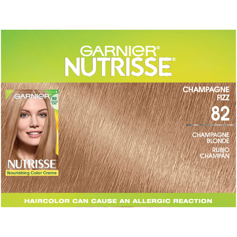 Garnier Nutrisse Nourishing Hair Color Creme, 82 Champagne Blonde (Champagne Fizz), 1 kit-CaribOnline
