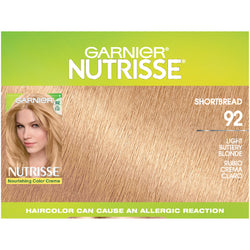 Garnier Nutrisse Nourishing Hair Color Creme, 92 Light Buttery Blonde, 1 kit-CaribOnline
