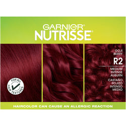 Garnier Nutrisse Ultra Color Nourishing Hair Color Creme, R2 Medium Intense Auburn, 1 kit-CaribOnline