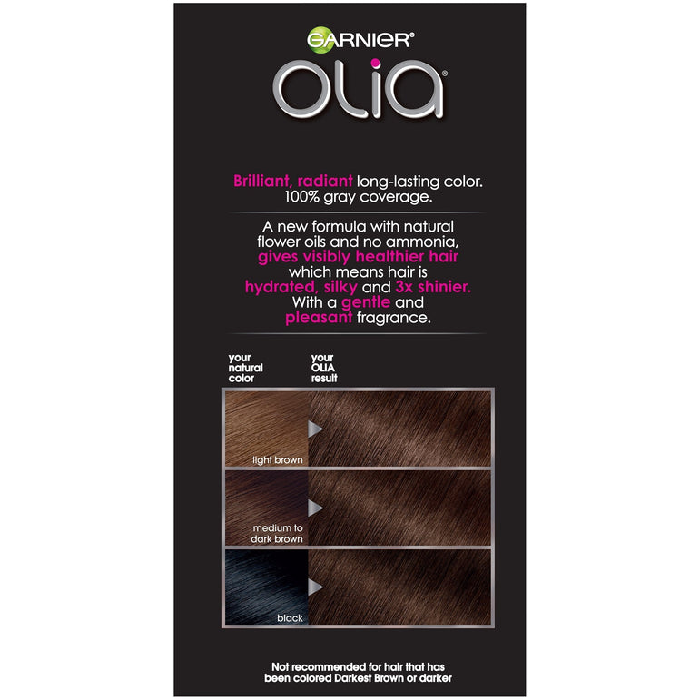 Garnier Olia Oil Powered Permanent Hair Color, 4.35 Dark Gold Mahogany, 1 kit-CaribOnline