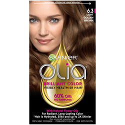 Garnier Olia Oil Powered Permanent Hair Color, 6.3 Light Golden Brown, 1 kit-CaribOnline