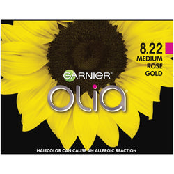 Garnier Olia Oil Powered Permanent Hair Color, 8.22 Medium Rose Gold, 1 kit-CaribOnline