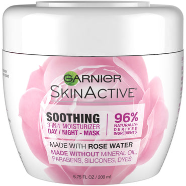 Garnier SkinActive 3-in-1 Face Moisturizer with Rose Water, 2 count-CaribOnline