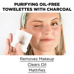 Garnier SkinActive Clean+ Charcoal Oil-Free Makeup Remover Wipes, 2 count-CaribOnline