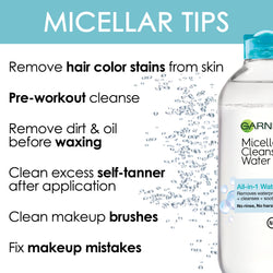 Garnier SkinActive Micellar Cleansing Water, For Waterproof Makeup, 4 count-CaribOnline