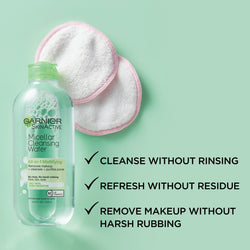 Garnier SkinActive Micellar Cleansing Water for Oily Skin, 13.5 fl. oz.-CaribOnline