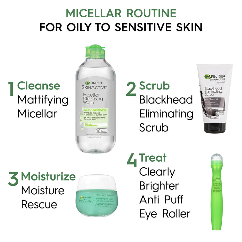 Garnier SkinActive Micellar Cleansing Water for Oily Skin, 2 count-CaribOnline