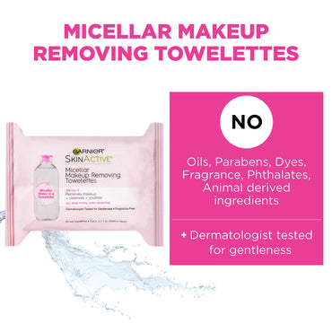 Garnier SkinActive Micellar Makeup Remover Wipes, 2 count-CaribOnline