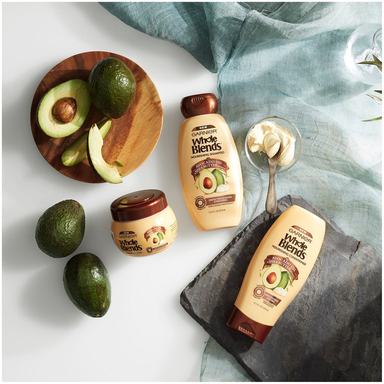 Garnier Whole Blends Conditioner with Avocado Oil & Shea Butter Extracts, For Dry Hair, 12.5 fl. oz.-CaribOnline