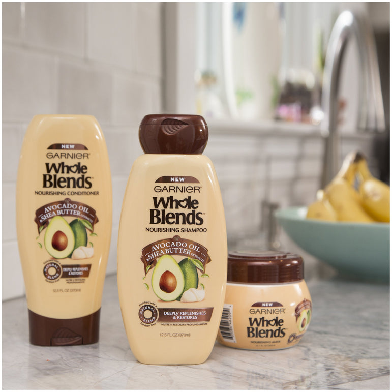 Garnier Whole Blends Conditioner with Avocado Oil & Shea Butter Extracts, For Dry Hair, 22 fl. oz.-CaribOnline