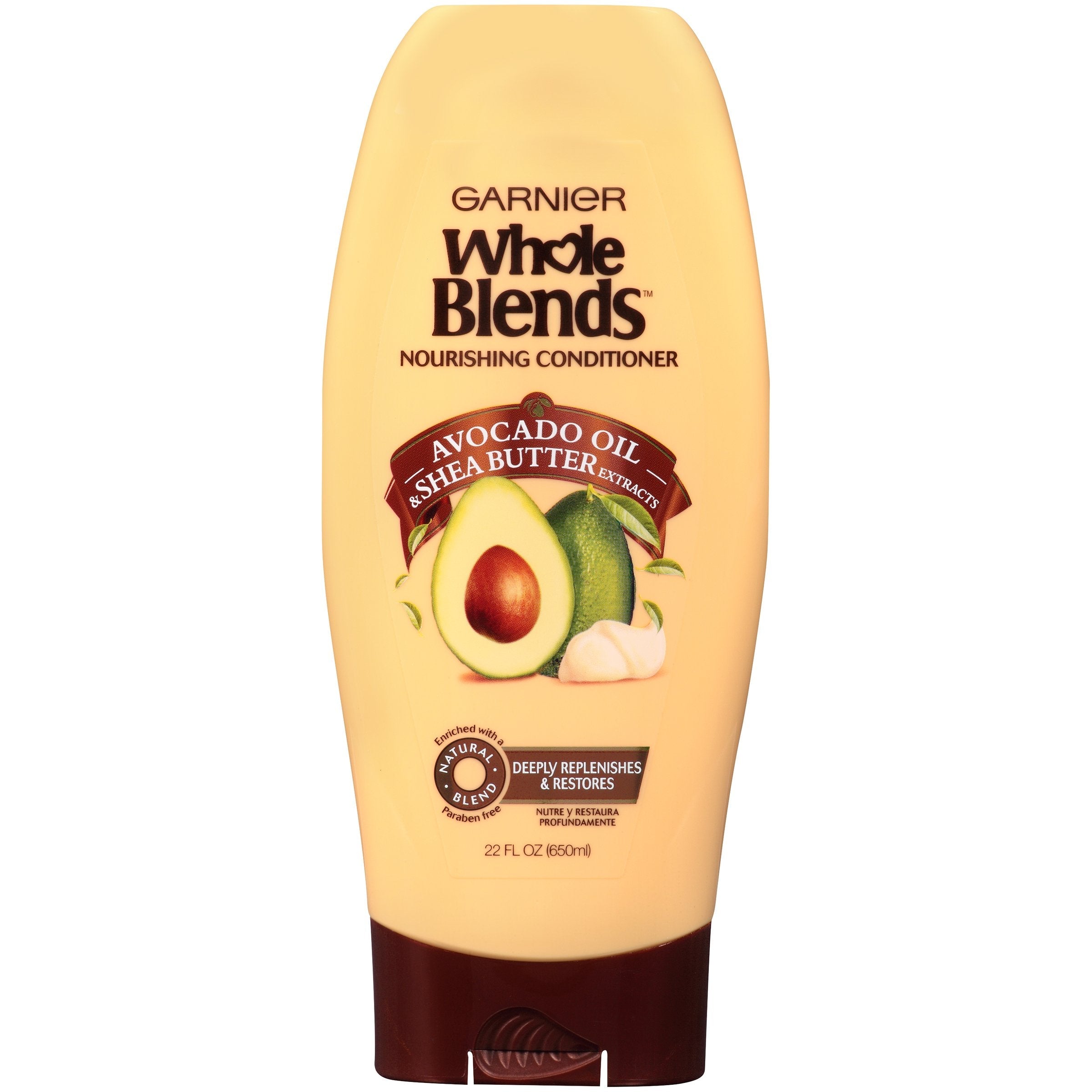 Garnier Whole Blends Conditioner with Avocado Oil & Shea Butter Extracts, For Dry Hair, 22 fl. oz.-CaribOnline