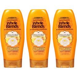 Garnier Whole Blends Conditioner with Moroccan Argan & Camellia Oils Extracts, 3 count-CaribOnline
