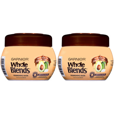 Garnier Whole Blends Hair Mask with Avocado Oil & Shea Butter Extracts, 2 count-CaribOnline