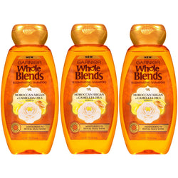 Garnier Whole Blends Shampoo with Moroccan Argan & Camellia Oils Extracts, For Dry Hair, 3 count-CaribOnline