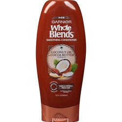 Garnier Whole Blends Smoothing Conditioner Coconut Oil & Cocoa Butter Extract, 22 fl. oz.-CaribOnline
