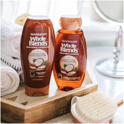 Garnier Whole Blends Smoothing Oil with Coconut Oil & Cocoa Butter Extracts, 3.4 fl. oz.-CaribOnline