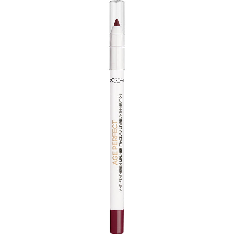 L'Oreal Paris Age Perfect Anti-Feathering Lip Liner - Smooth Application, Rich Cranberry, 0.04 fl. oz.-CaribOnline