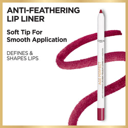 L'Oreal Paris Age Perfect Anti-Feathering Lip Liner - Smooth Application, Splendid Plum, 0.04 fl. oz.-CaribOnline
