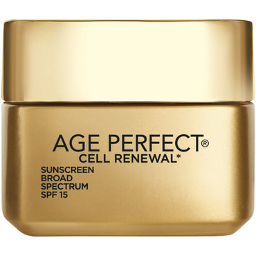 L'Oreal Paris Age Perfect Cell Renewal* Day Cream SPF 15, 0.5 oz.-CaribOnline